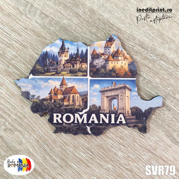 Magnet de frigider Romania SVR79- 9,5x6,5 cm