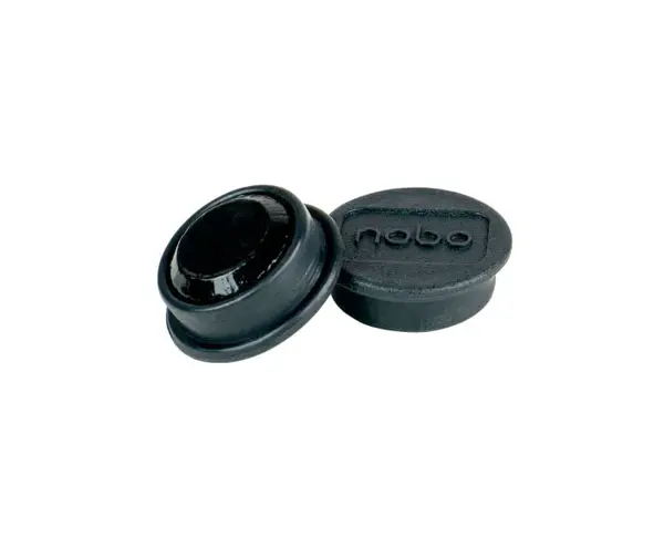 Magneti pentru table NOBO, diametru 24 mm, sustin 4 coli, 10 buc/set, negru Magneti pentru table NOBO, diametru 24 mm, sustin 4 coli, 10 buc/set, negru