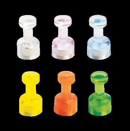 Magneti tip pioneza 6 culori Bi-Silque Magneti tip pioneza 6 culori Bi-Silque
