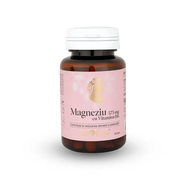 Magneziu 375mg + B6, Kotys, 60 capsule
