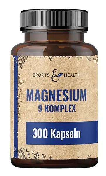 Magneziu + B6 și Acid Pantotenic, 300 capsule,Sports & Health Solutions