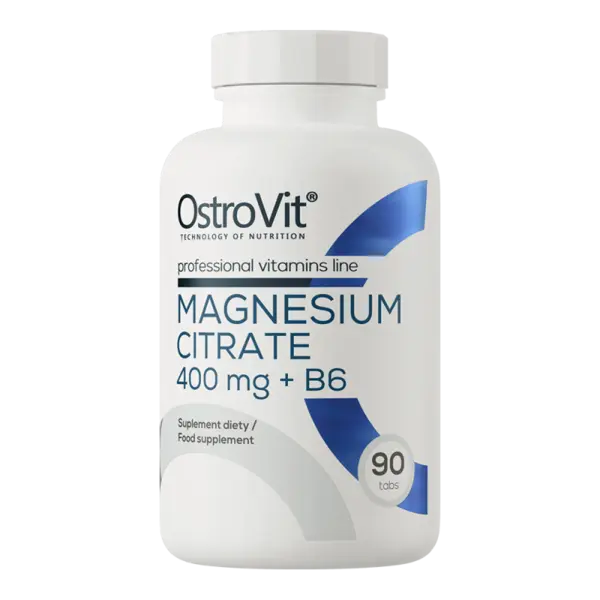 Magneziu Citrat 400mg + B6, 90 tablete, OstroVit