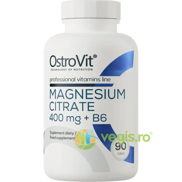 Magneziu Citrat 400mg + B6 90tb
