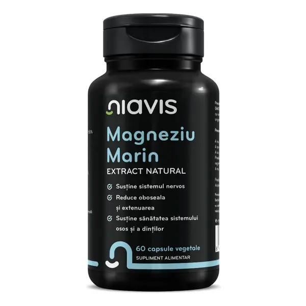 Magneziu Marin Extract Natural 60 cps, Niavis