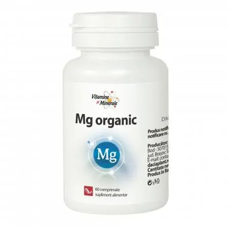Magneziu Organic, 60 comprimate, Dacia Plant