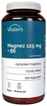 Magneziu + Vitamina B6, 120 capsule, Vitaler's
