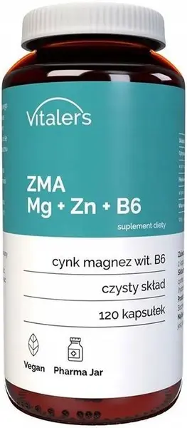 Magneziu + Zinc + Vitamina B6, 120 capsule, Vitaler's
