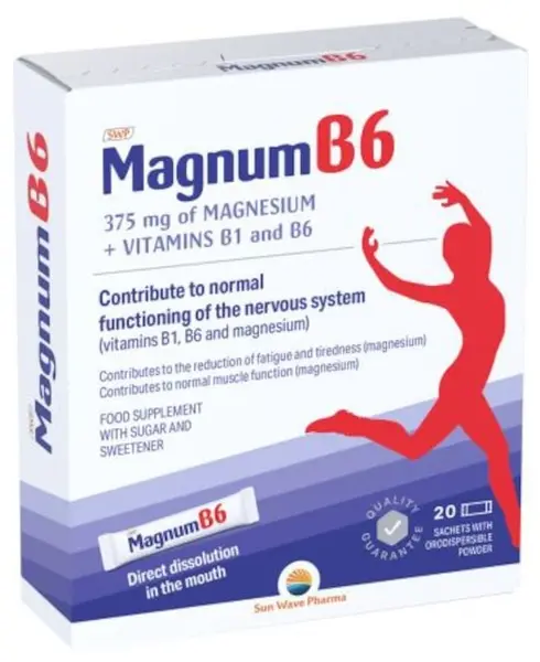 Magnum B6, 20 plicuri, Sun Wave Pharma