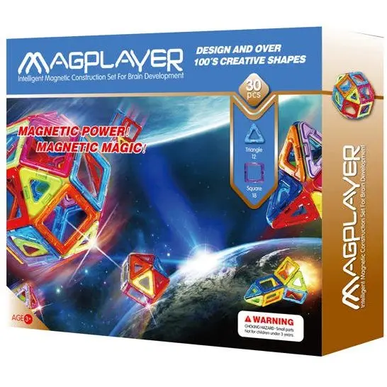 MAGPLAYER Joc de constructie magnetic - 30 piese