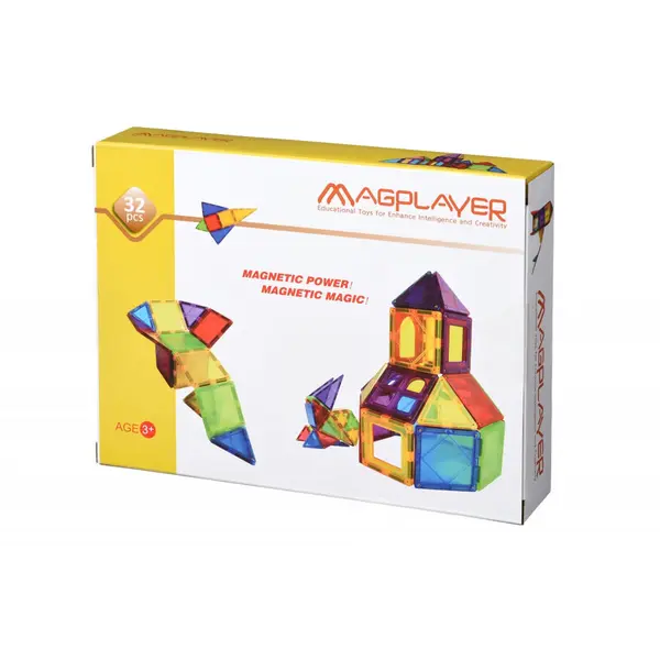 MAGPLAYER Set de constructie magnetic - 32 piese