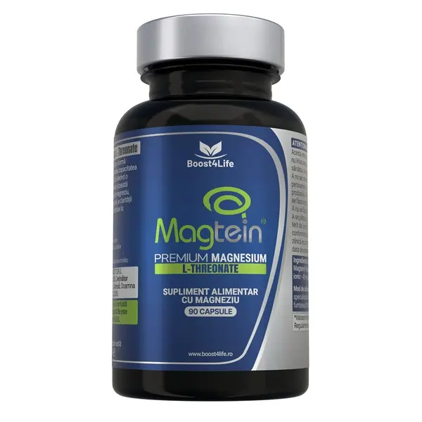 Magtein Magneziu L-Treonat Premium, Boost4Life | 90 capsule