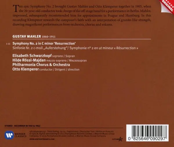 Mahler: Symphony No 2 In C Minor 'Resurrection' | Gustav Mahler, Otto Klemperer