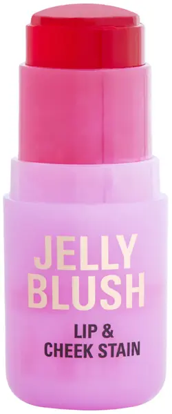 Makeup Revolution Fard de obraz pentru față și buze Jelly Blush, Strawberry Pink, 5.5 g