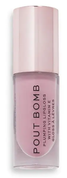 Makeup Revolution Pout Bomb gloss pentru volum, Sweetie Nude, 4.6 ml