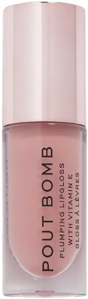 Makeup Revolution Pout Bomb Luciu de volum Doll Nude, 4.6 ml