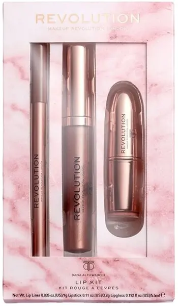 Makeup Revolution x Dana Set pentru buze, 3 piese