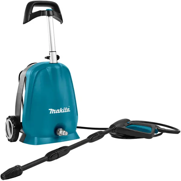 Makita Aparat de spalat cu presiune Makita HW102, 1300 W, 360 l/h debit apa, 100 bar presiune maxima, 50°C temperatura maxima
