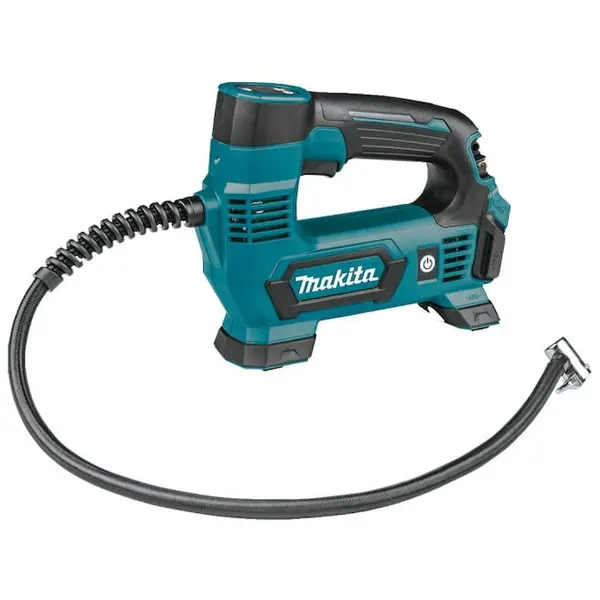 Makita Pompa compresor pe acumulator Makita MP100DZ, 12 V, 4-10 l/min debit aer, 8.3 bar presiune maxima, fara acumulator/incarcator
