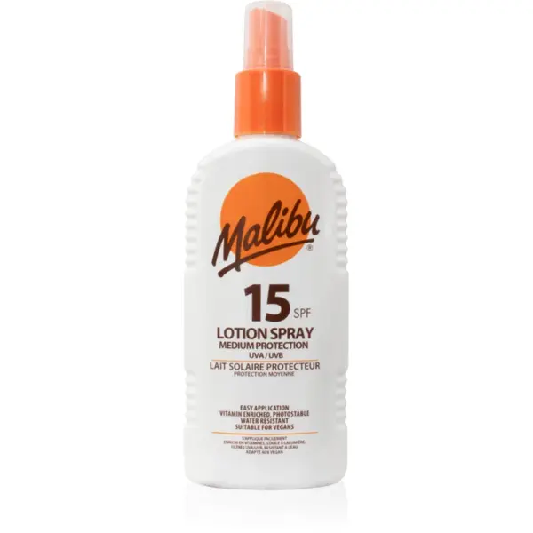 Malibu Lotion Spray Medium Protection spray protector SPF 15 200 ml