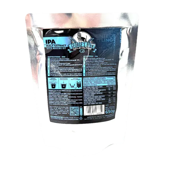 Malt bere George's Beer IPA 650 gr (pentru 5L bere) + drojdie fermentare 2,5 gr - Default Title