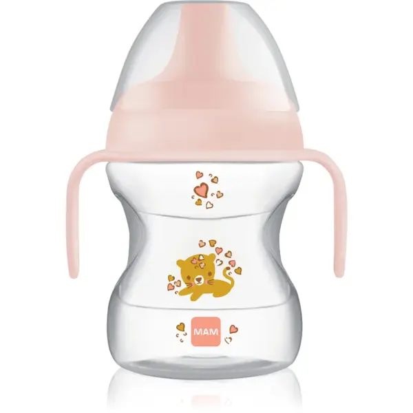 MAM Learn to Drink Cup cană pentru antrenament cu mânere Girl 190 ml