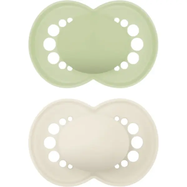 MAM Original 16m+ suzetă Green/ Beige 2 buc