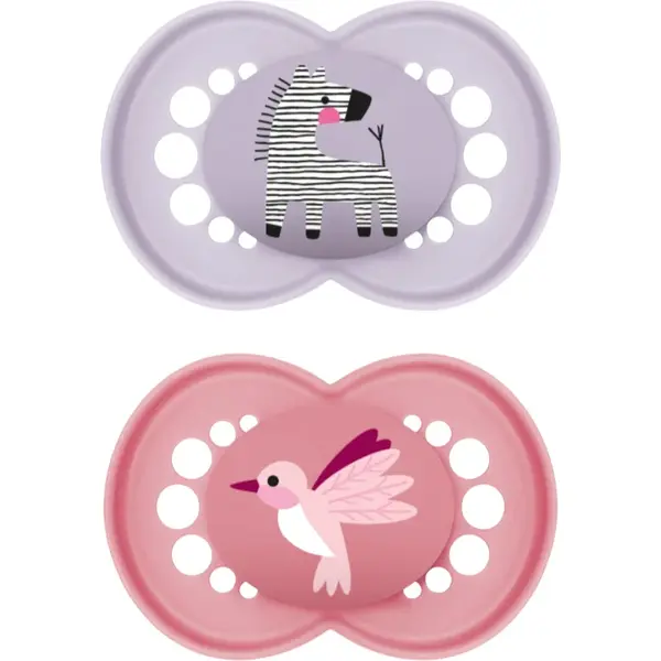 MAM Original 6+ months suzetă Purple/ Pink 2 buc