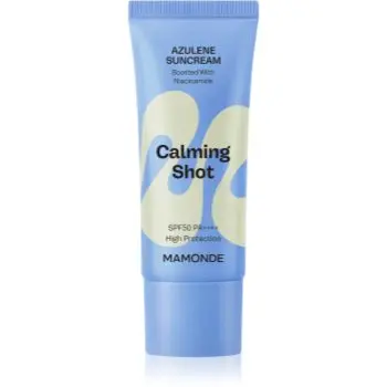 MAMONDE Calming Shot Azulene Suncream crema protectoare pentru fata cu efect calmant