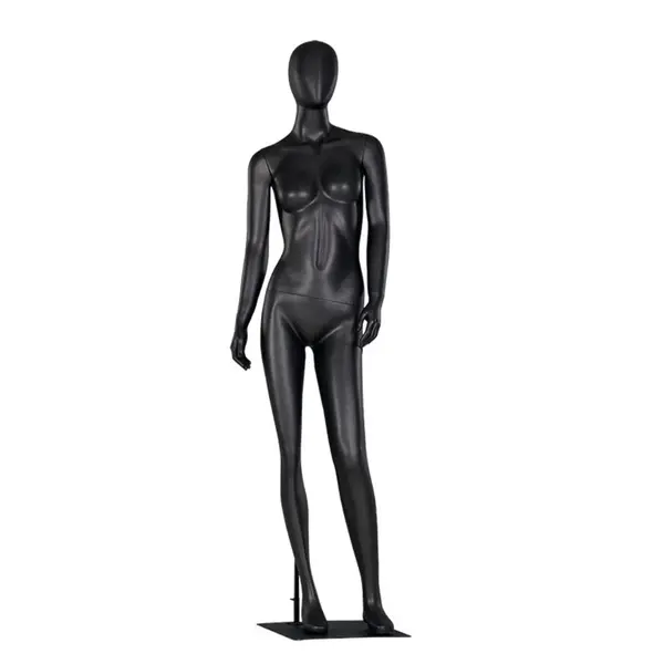Manechin vitrina full body din fibra de sticla – model barbat sau femeie, cu cap tip ou si baza metalica