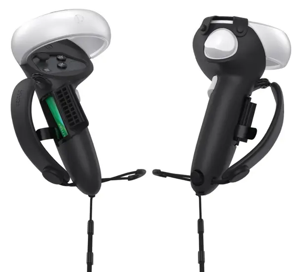 Mânere pentru controller Kiwi Design - Knuckle Grips, Oculus Quest 2 V3, negre