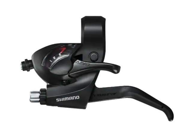 Maneta schimbator franta Shimano Tourney ST-EF41, montaj stanga, 3 viteze