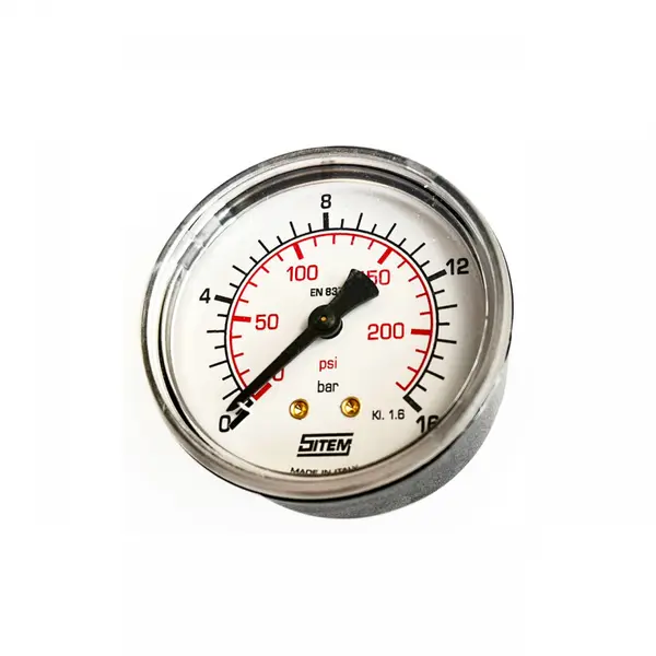Manometru diametru 40 mm, 16 bar cu racord posterior 1/8", FIAC Italy
