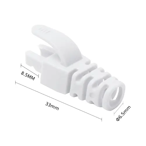 Manson pentru mufă RJ45, alb, pachet 100 bucăți, ASYTECH Networking RJ45-CAP-WH
