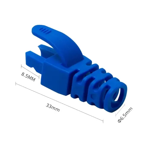 Manson pentru mufă RJ45, albastru, set 100 bucăți, ASYTECH Networking RJ45-CAP-BL