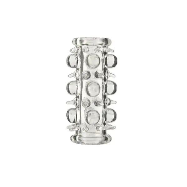 Manșon pentru penis B-SERIES, pentru stimulare intensă și îngroșare, lungime 7 cm, culoare transparent (67-00014)
