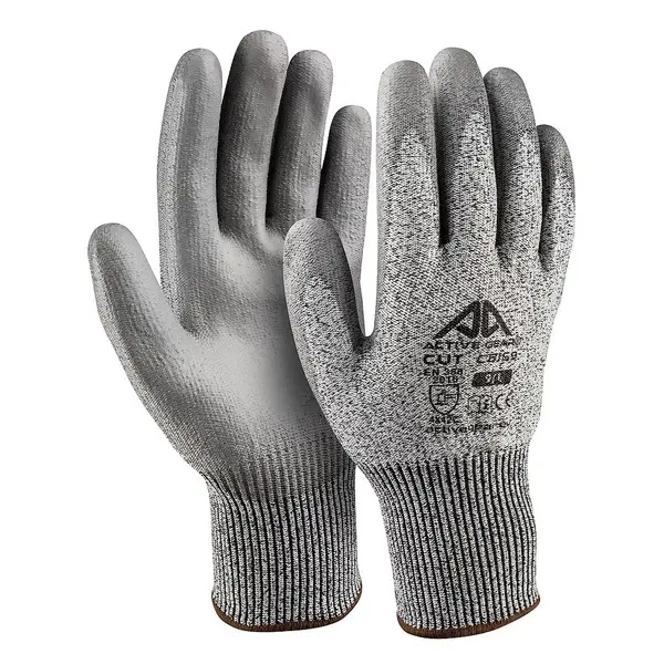 Mănuși anti-tăiere C palmă imersată PU gri Active Gear Mănuși anti-tăiere C palmă imersată PU gri Active Gear marimea 10