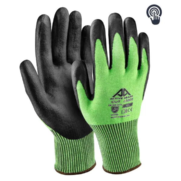 Mănuși anti-tăiere D palmă imersată microspumă nitril Active Gear Mănuși anti-tăiere D palmă imersată microspumă nitril Active Gear mărimea 7