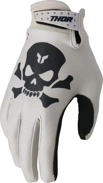 Manusi atv cross Thor Launchmode Sand, culoare gri negru, marime XS