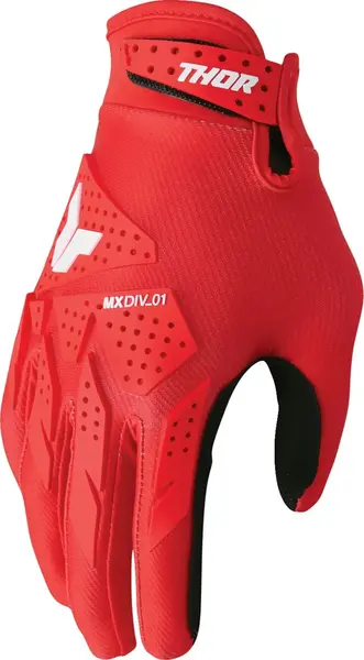 Manusi atv cross Thor Launchmode XP, culoare rosu negru, marime L