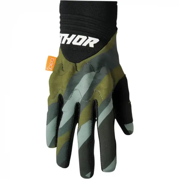 Manusi atv cross Thor Rebound, culoare camo negru, marime S