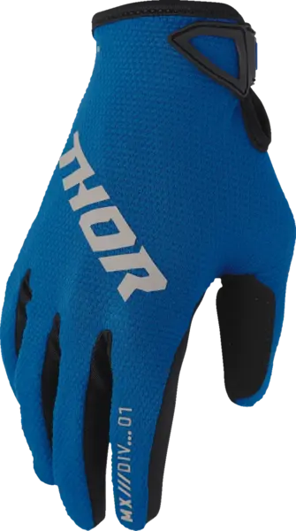 Manusi atv cross Thor RideMode Static, culoare albastru negru, marime L