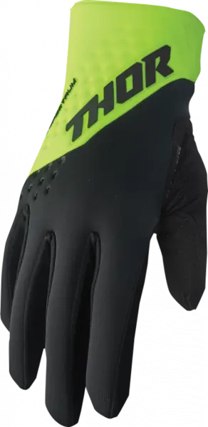 Manusi atv cross Thor Spectrum pentru vreme rece, culoare negru verde, marime S
