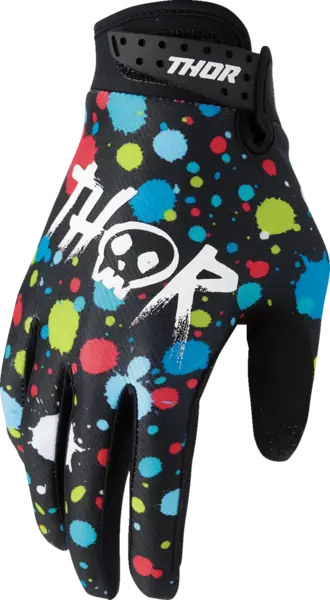 Manusi copii atv cross Thor LaunchMode Splat, culoare multicolor, marime 2YXS