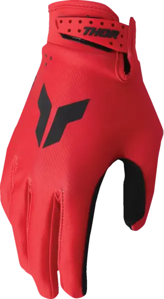 Manusi copii atv cross Thor LaunchMode Split, culoare rosu, marime YM