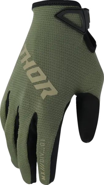 Manusi copii atv cross Thor LaunchMode Static, culoare verde, marime YS