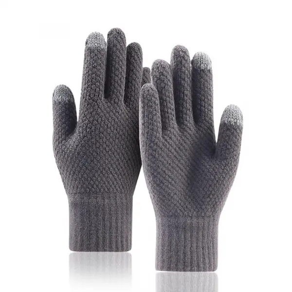 Manusi De Iarna Tactile Barbati Techsuit ST0013, Marime 22cm, Gri