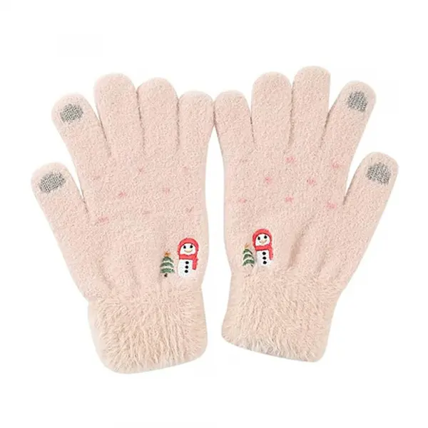 Manusi De Iarna Tactile Dama Techsuit ST0011, Marime 17cm, Bej