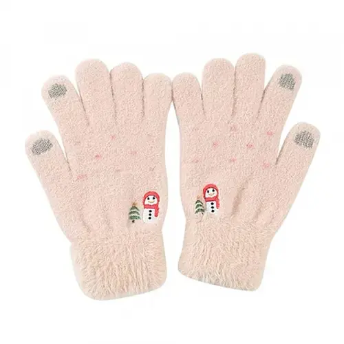 Manusi De Iarna Tactile Dama Techsuit ST0011, Marime 17cm (Bej)