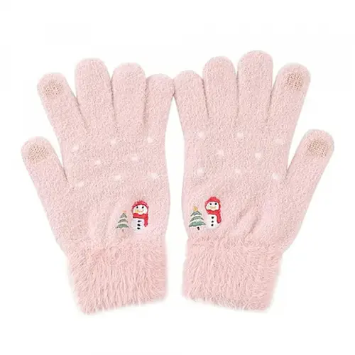 Manusi De Iarna Tactile Dama Techsuit ST0011, Marime 17cm (Roz)