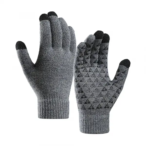 Manusi De Iarna Tactile Iwarm ST0018, Marime 23cm, Gri